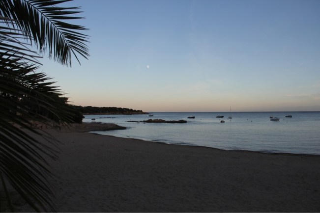 30 Sekunden von unserem Wohnwagen...