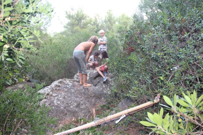 Klettern mit den Jungs