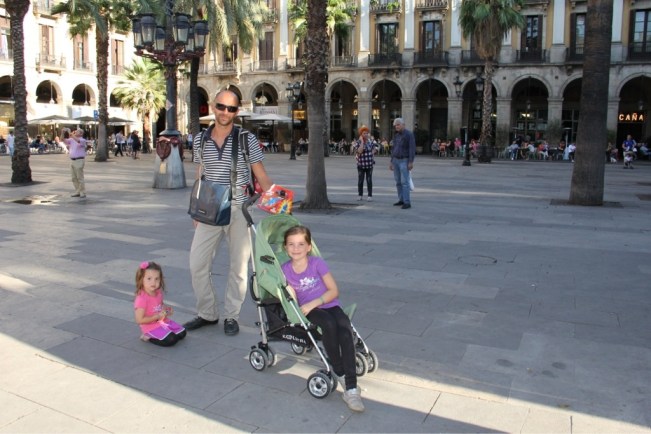 Auf dem schönen Placa Reial