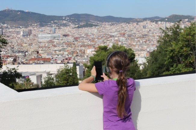 Esmeralda mit Ipod-Museumsführer