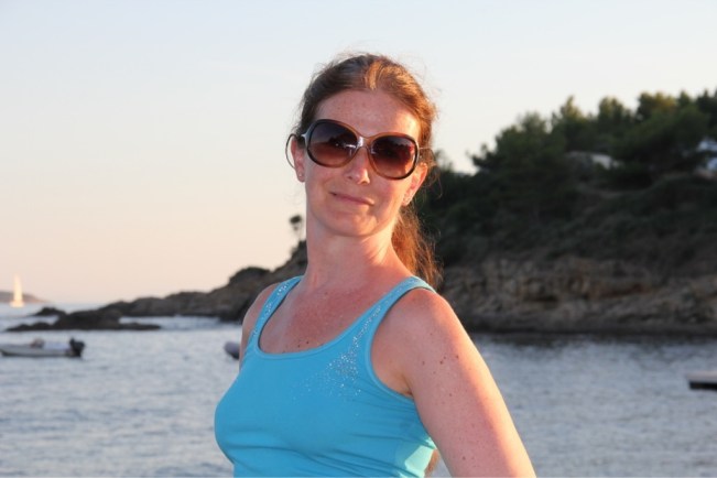 Juanita einmal nicht hinter der Kamera