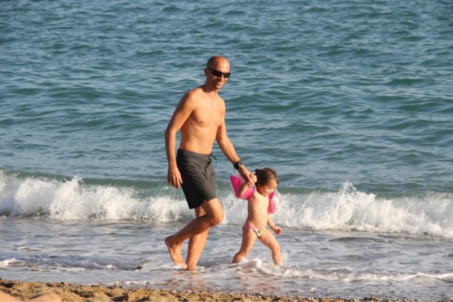 Und los geht es - Baden mitten in der Stadt