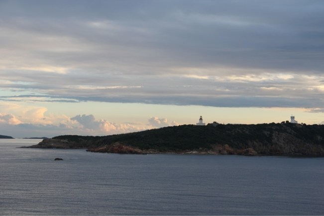 Ein letzter Blick auf "unsere" Halbinsel La Chiappa