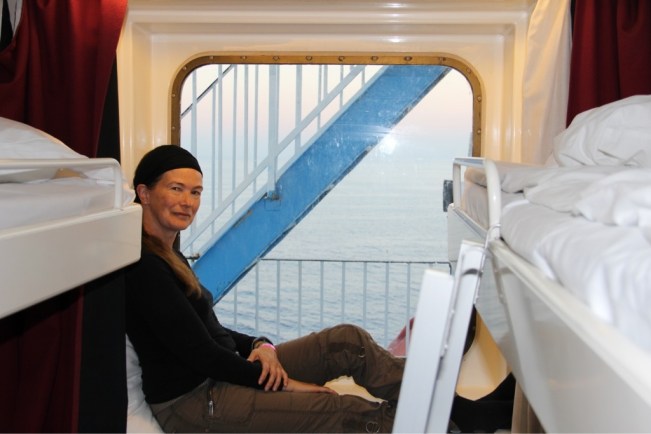 Juanita hofft auf eine ruhige Überfahrt