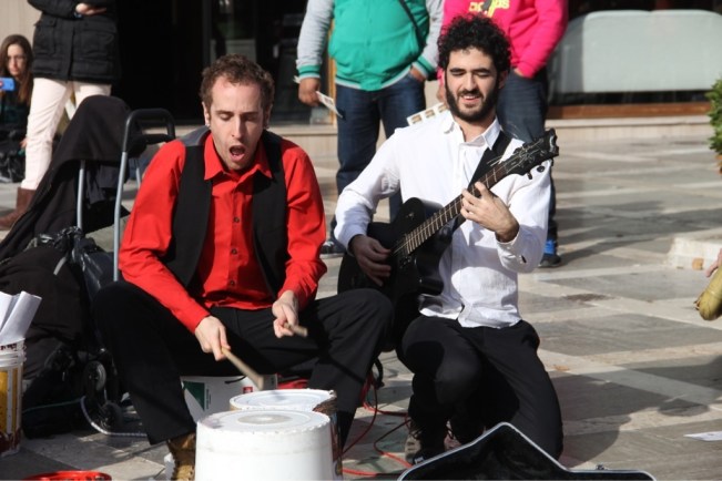 Tolle Musiker an jeder Ecke - hier "Swingdigentes"