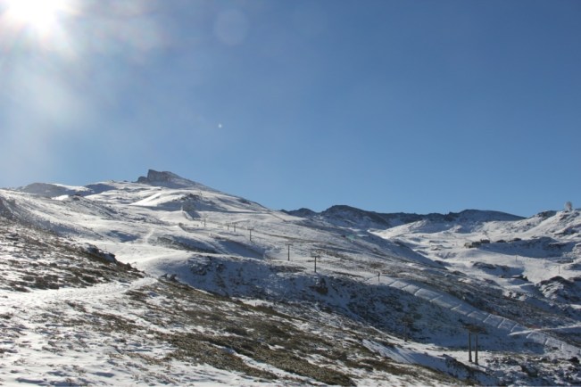 Skigebiet vor der Veleta (3398m)