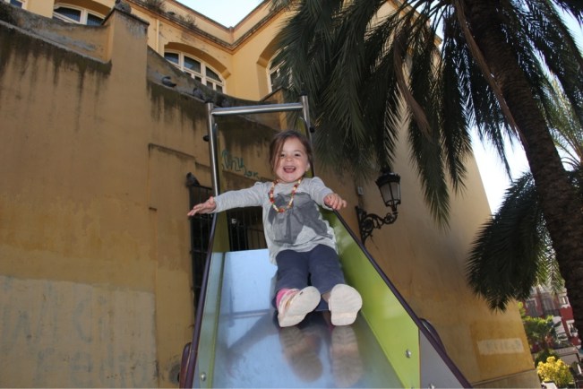 Die nächste Sporteinheit am späten Vormittag im Stadtzentrum