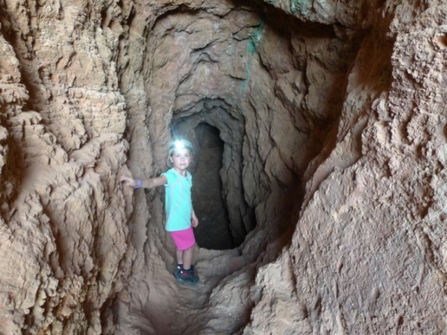 Es geht tief hinein in den Schlund...