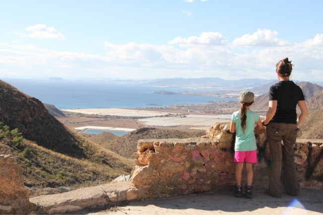 Blick Richtung Mazarron (mit Gewächshäusern)