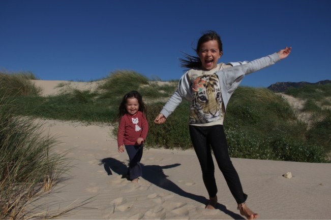 Spass auf der Sanddüne