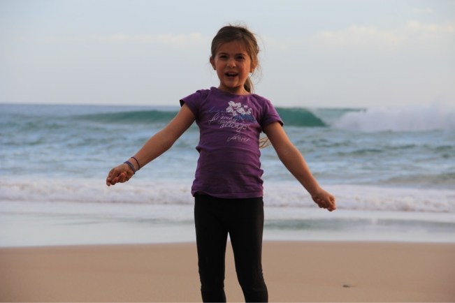 Esmeralda vor den grossen Wellen