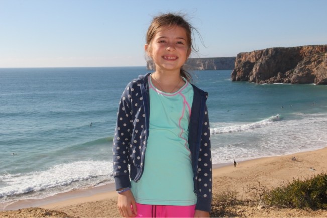 Esmeralda vor dem Praia do Beliche