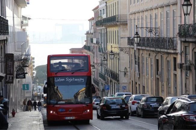 Die breite Mündung des Tejo ist überall in Sichtweite