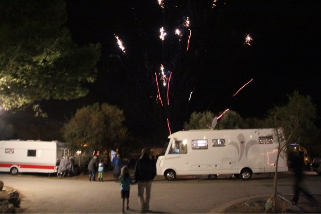 Ein kleines Feuerwerk gab es auch