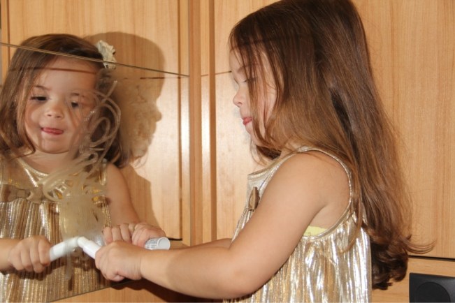 Auch unser Wohnwagen bekommt eine "Verschönerung"