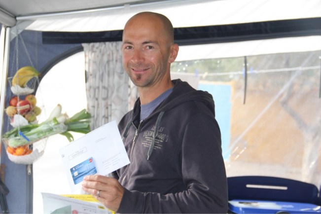 Endlich da - dieser Brief war 24 Tage auf dem Postweg!