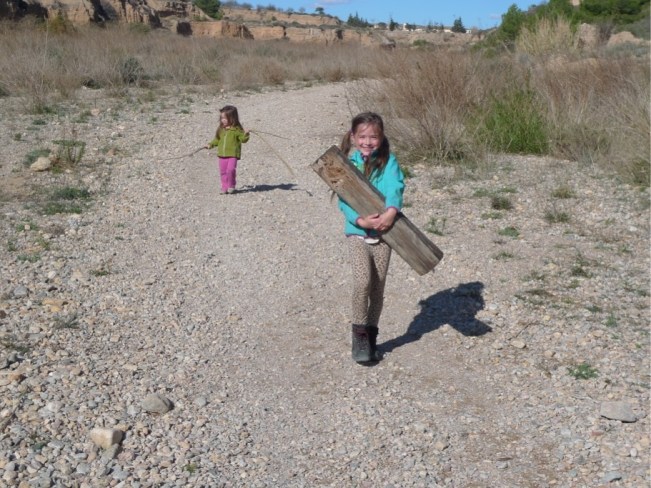 ... und nehmen die Bank gleich mit nach Hause, weil sie so gemütlich ist