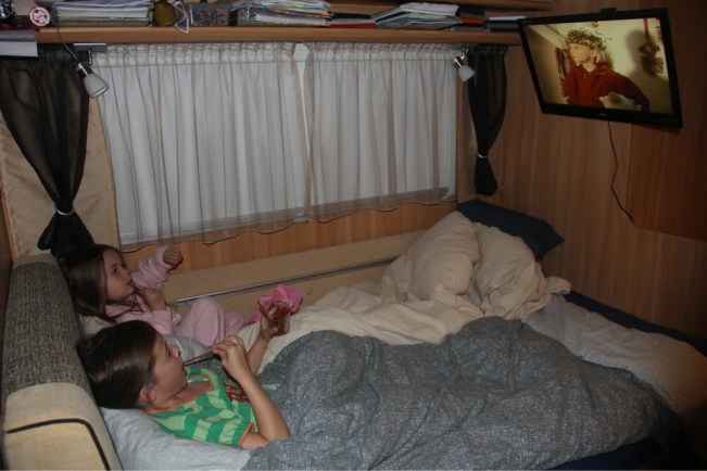 Manchmal relaxen wir bei einer DVD