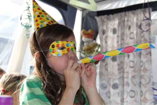 Die Pyjamaparty ist in vollem Gange 