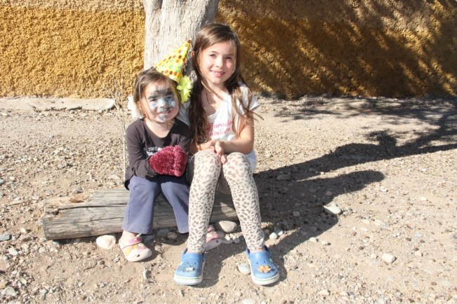 Manchmal wird auch geschminkt