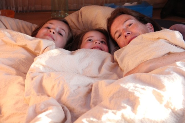 Nach einer kuschligen Nacht bereit für den Museumsbesuch