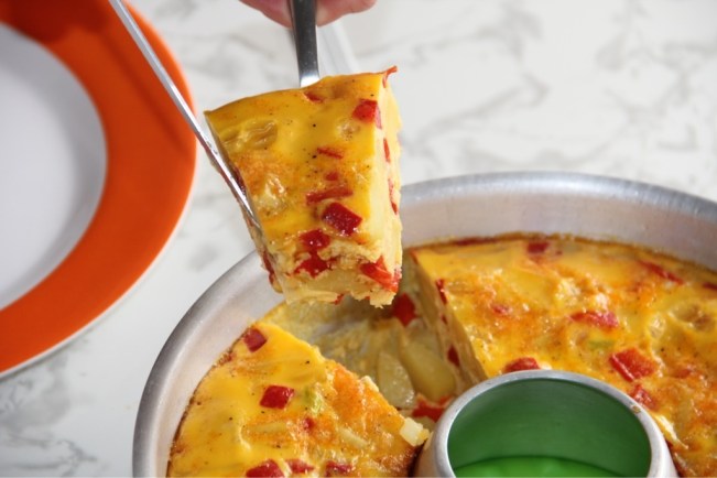 Juanita's Tortilla aus dem Omnia-Backofen schmeckt vorzüglich