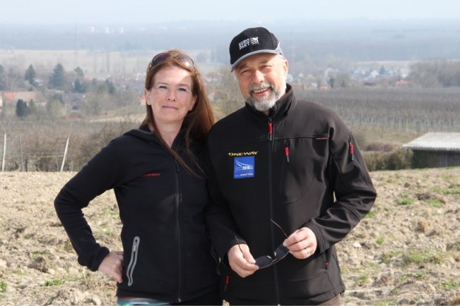 Juanita und Hubert auf dem Tuniberg