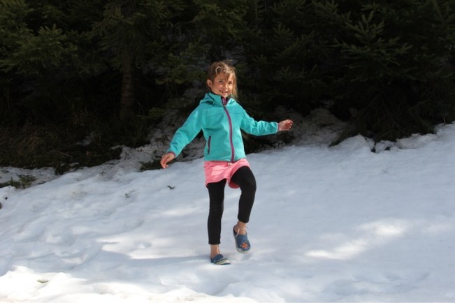 Der erste Schnee seit der Sierra Nevada!