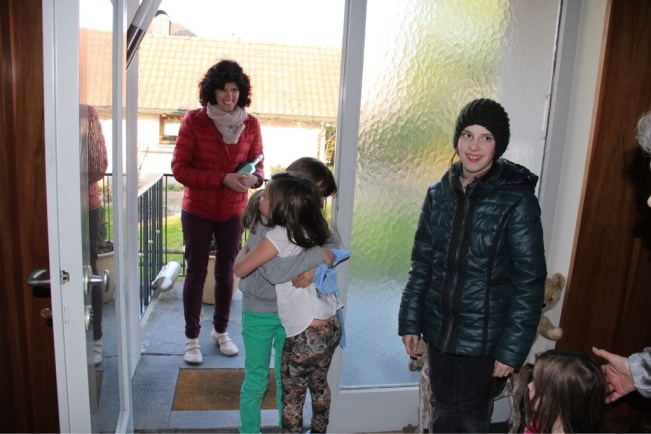 Die ersten Freunde trudeln ein...