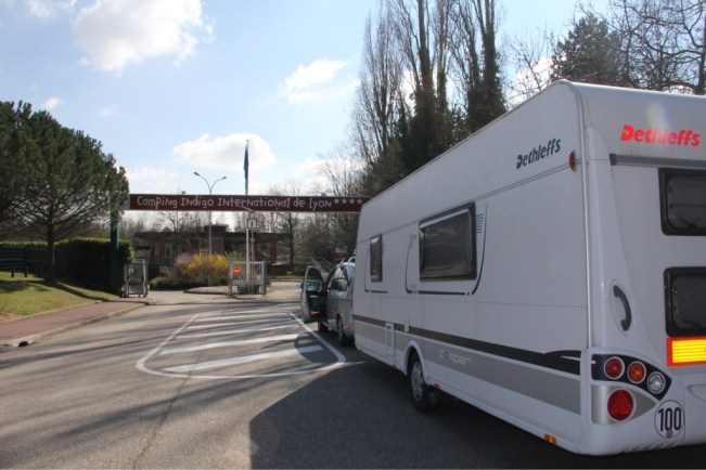 Wir erreichen den Camping Indigo Lyon