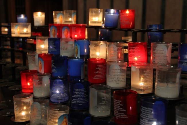 ...und zünden ein Kerzle an als Dank für die tolle Reise...