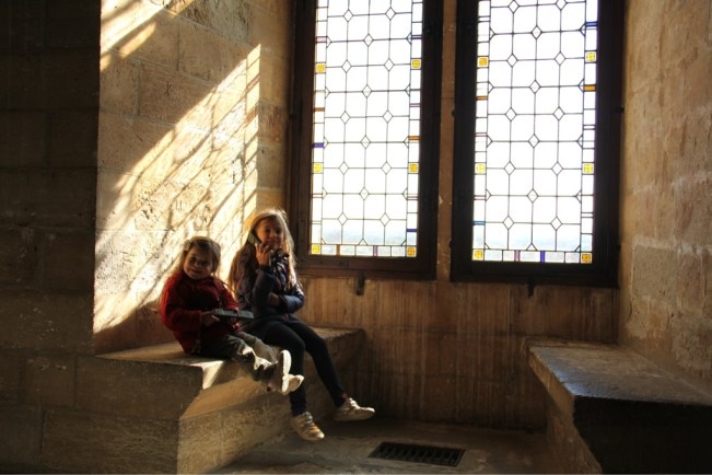 Die 2 Audioguides wurden sofort von den Kids beschlagnahmt...